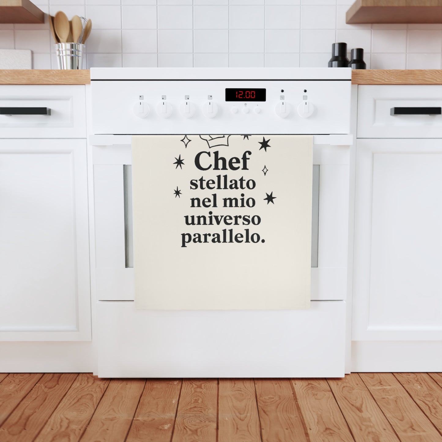 Strofinaccio Originale Divertente "Chef Stellato Parallelo"