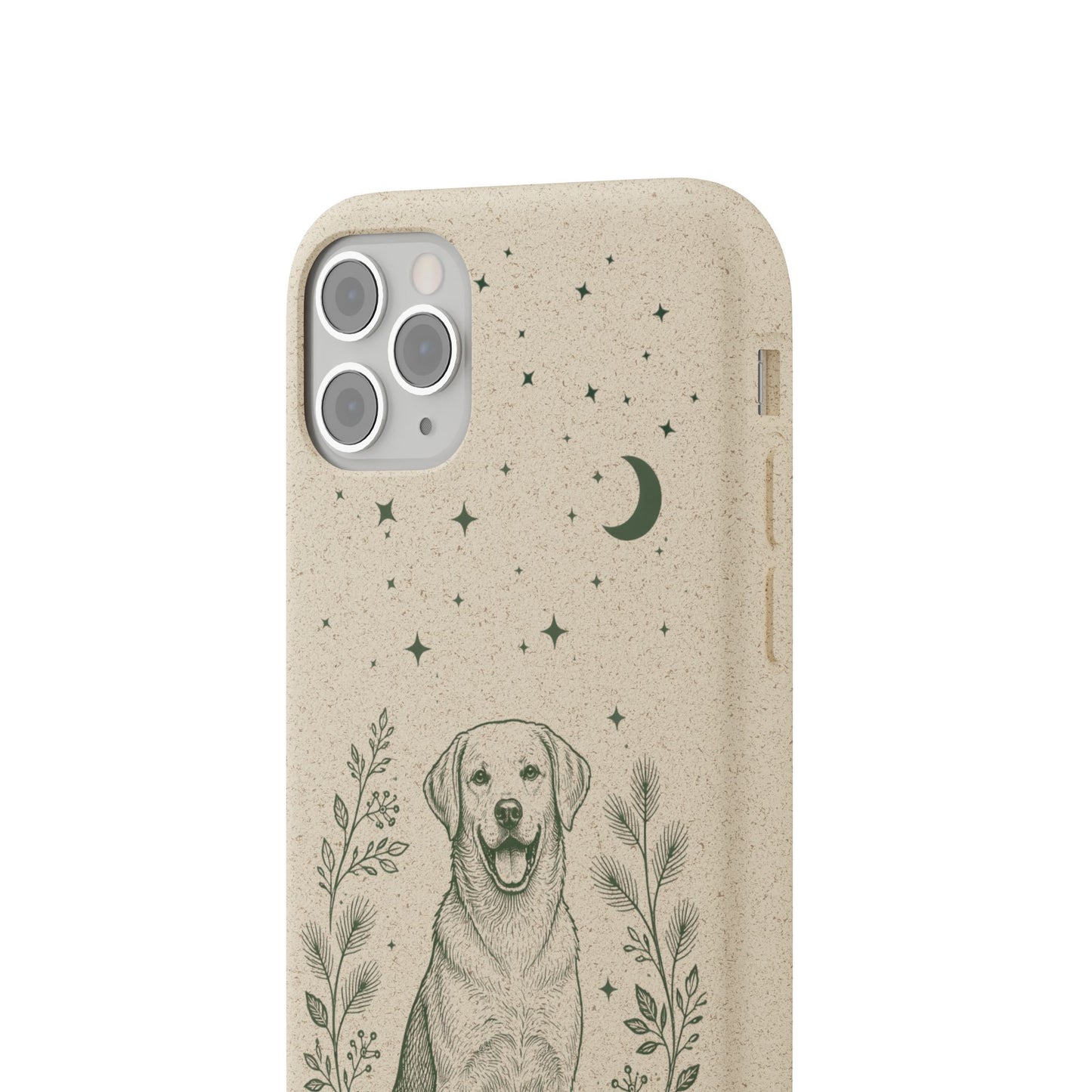 Cover iPhone Biodegradabile Labrador – Custodia Eco in Fibra di Bambù