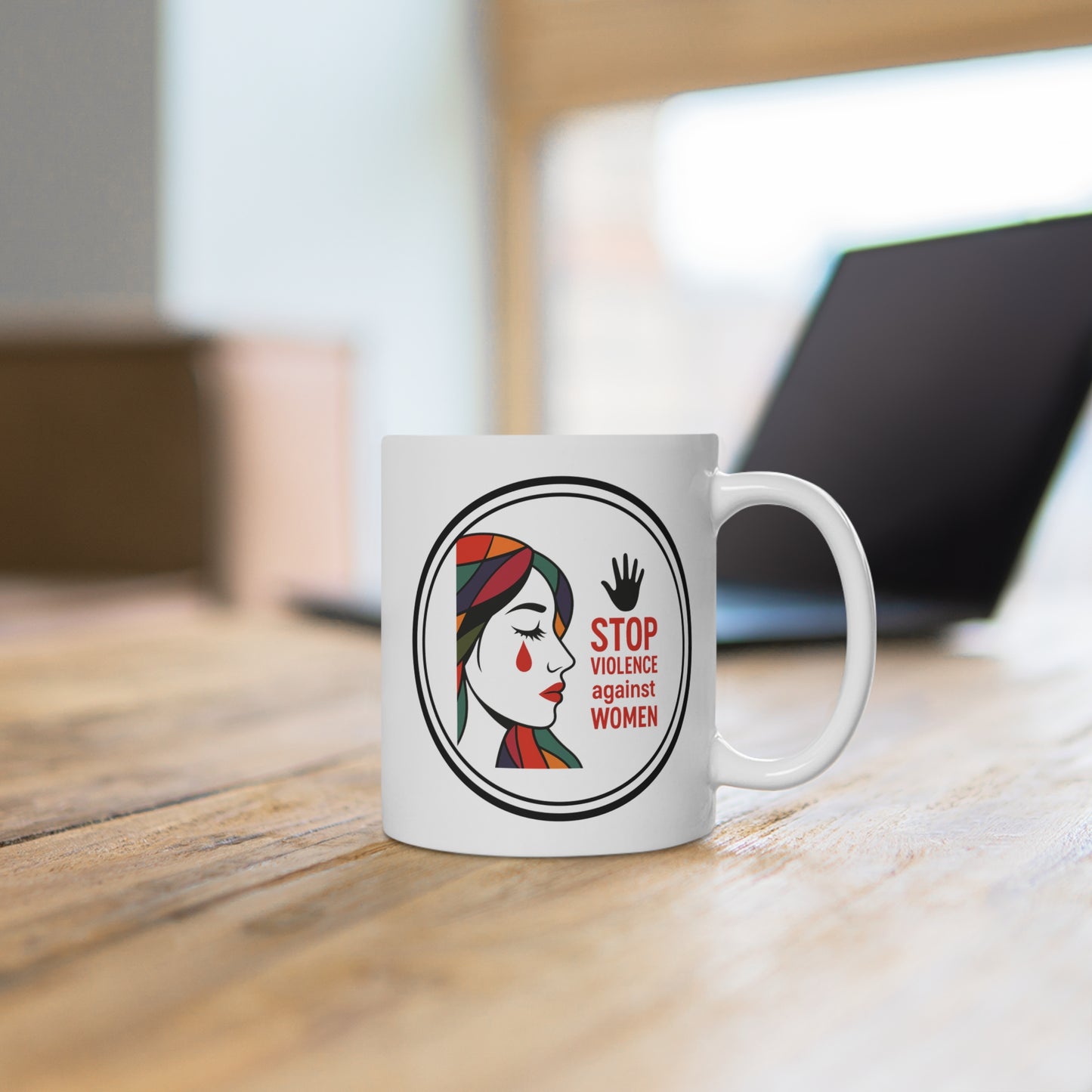 Tazza Stop Violenza Donne Originale - Mug Ceramica Diritti