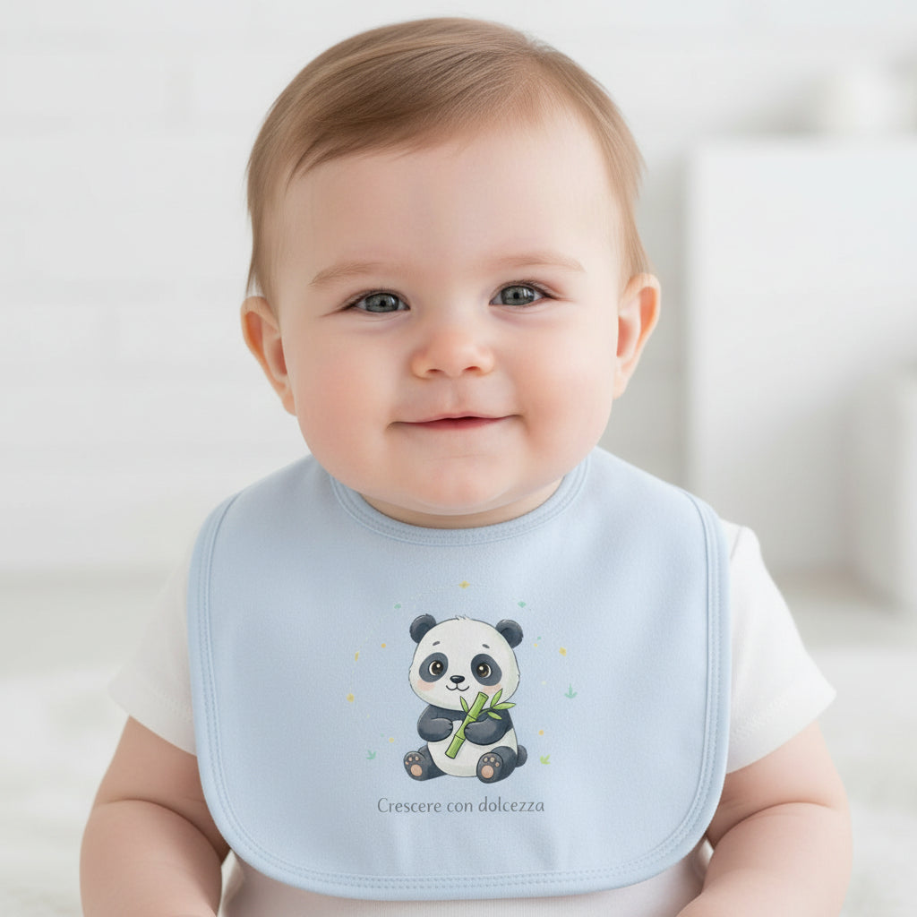 panda bavaglina - fronte_blu