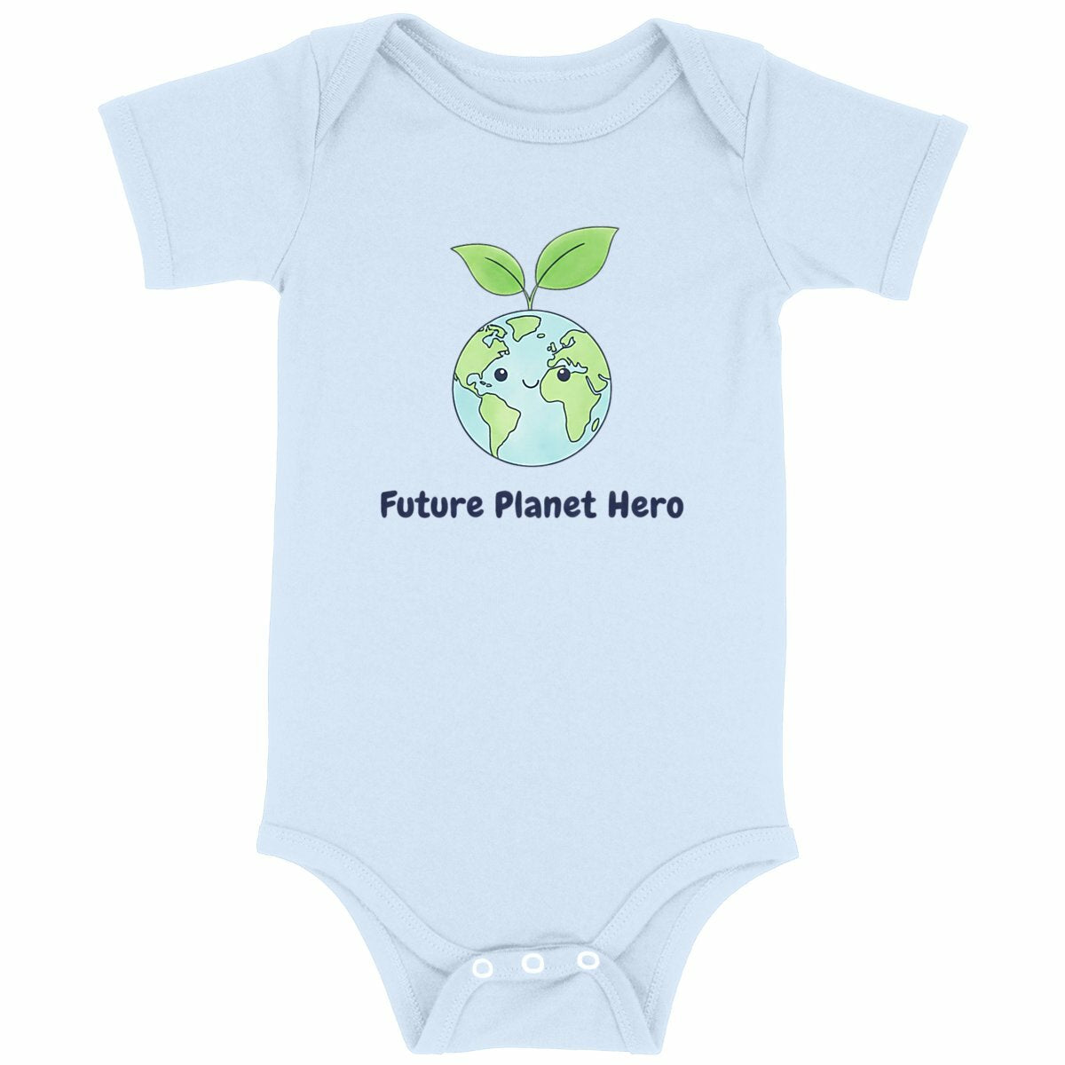 body eco per neonato future planet hero - fronte_blu