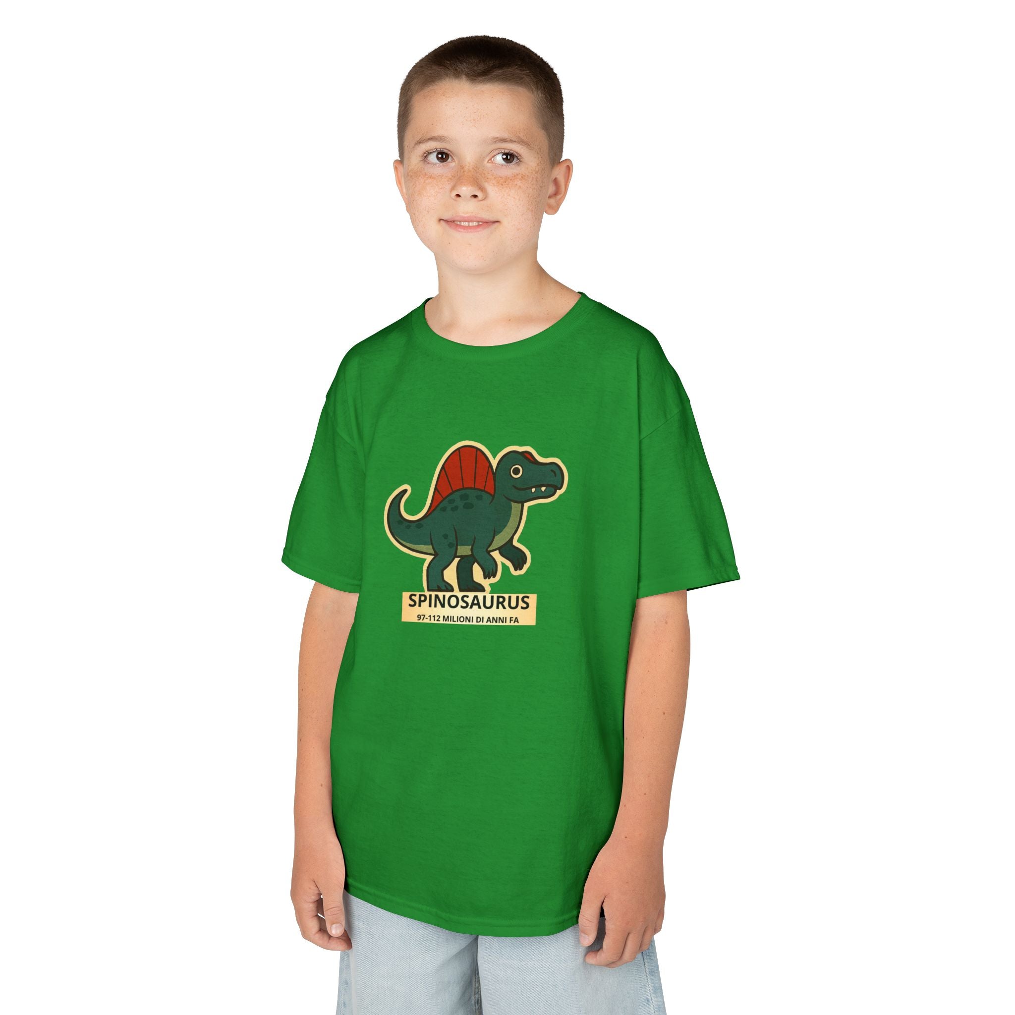 T-shirt Bambino Originale "Dino Spinosaurus" | Maglietta Cotone Morbido