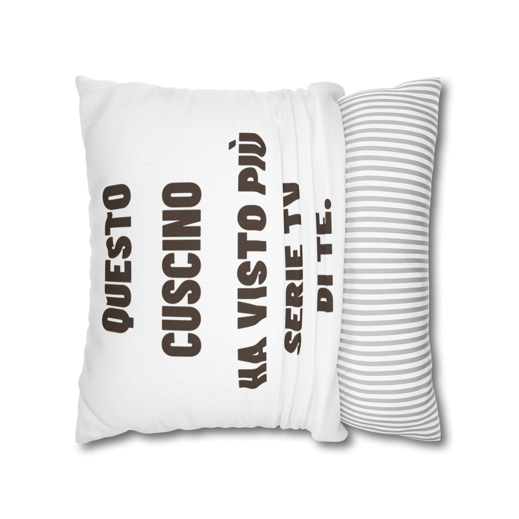 Regalo Originale cuscino,  Serie TV, Cuscino Divertente con Frase, Federa Arredo Divano, Idea Regalo Netflix Lover, Cuscino Ironico, Binge Watching
