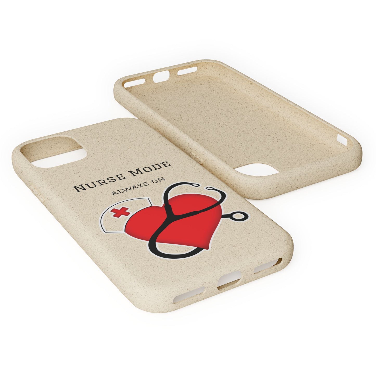 Cover Bio iPhone "Nurse Mode" (Always On) | Custodia Biodegradabile Infermiera & Dottoressa