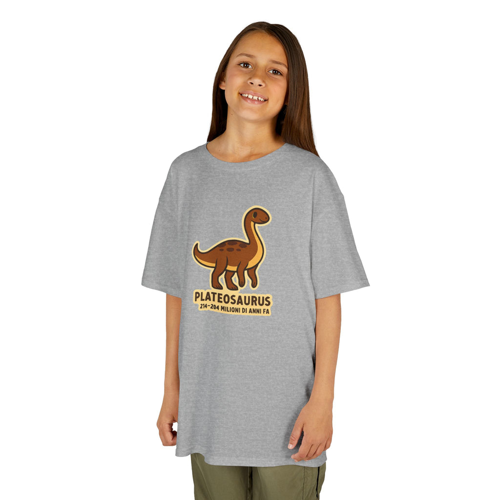 T-shirt Bambino Originale "Dino Plateosaurus" | Maglietta Cotone Morbido