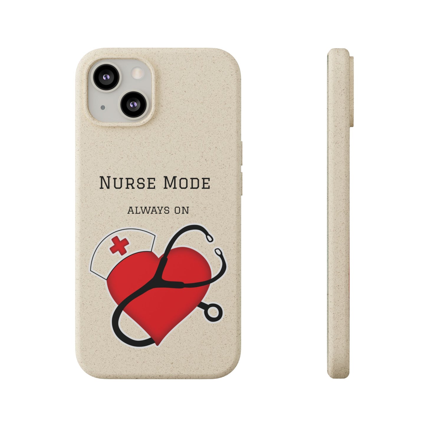 Cover Bio iPhone "Nurse Mode" (Always On) | Custodia Biodegradabile Infermiera & Dottoressa