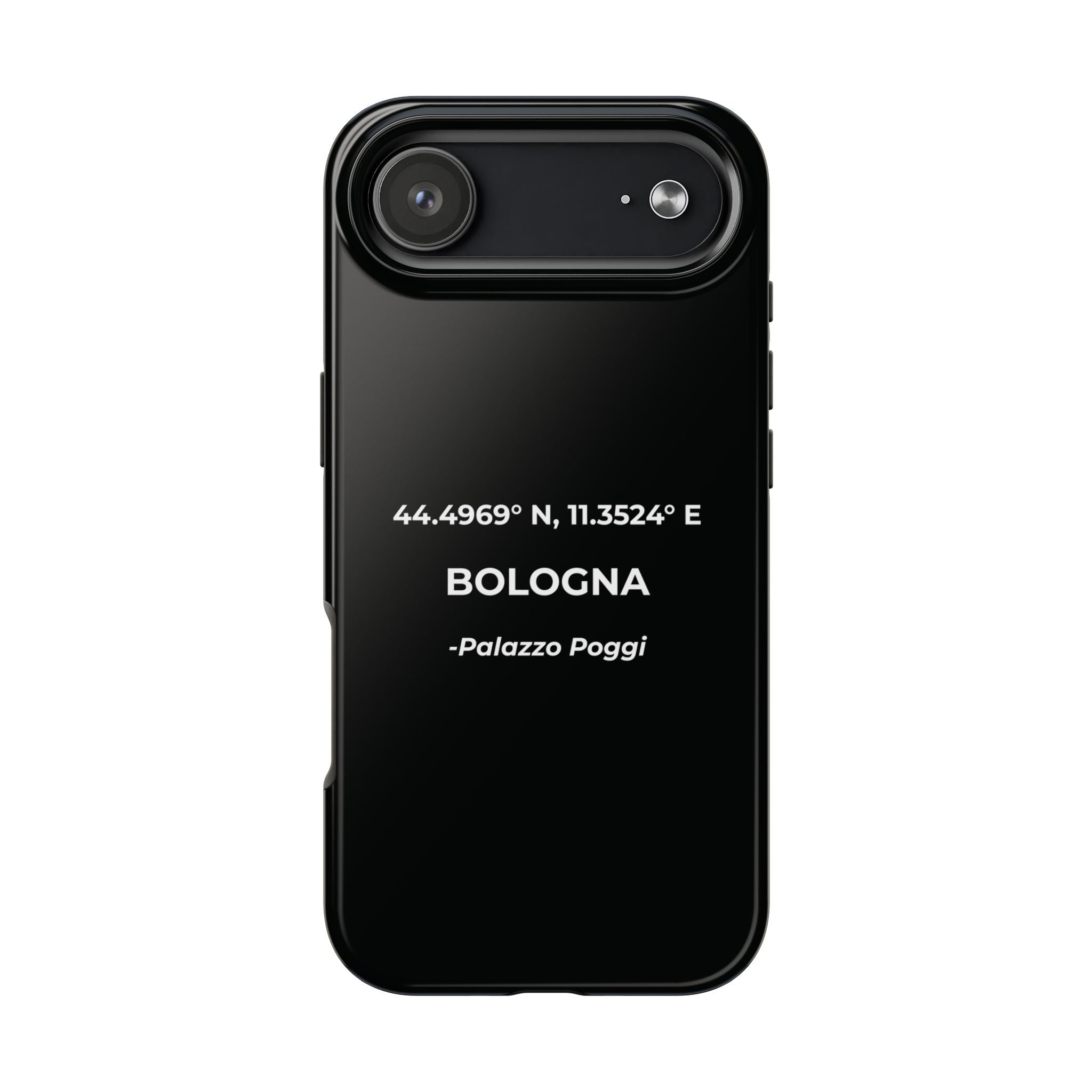 Cover Tough Bologna Originale "RADICI" | Custodia Protettiva con Coordinate, Idea Regalo per iPhone & Samsung