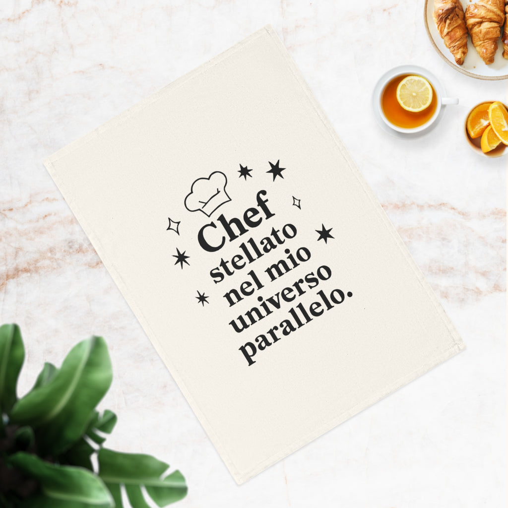 Strofinaccio Originale Divertente "Chef Stellato Parallelo"