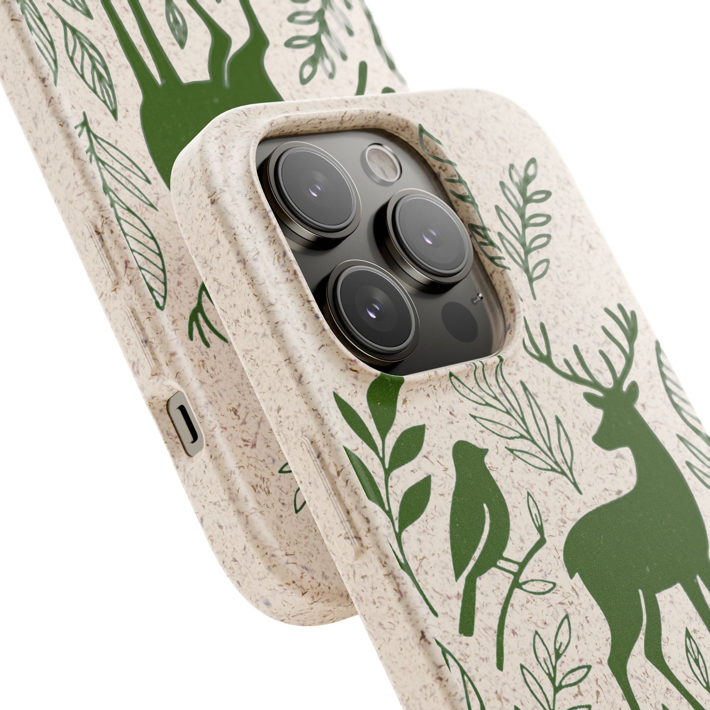 Cover Bio Originale "Animali del Bosco" - Custodia Eco in Bambù & PLA