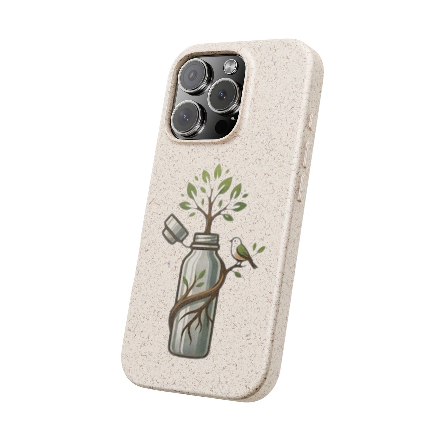 Cover Bio Originale "Rinascita Naturale" - Custodia MagSafe in Bambù & PLA