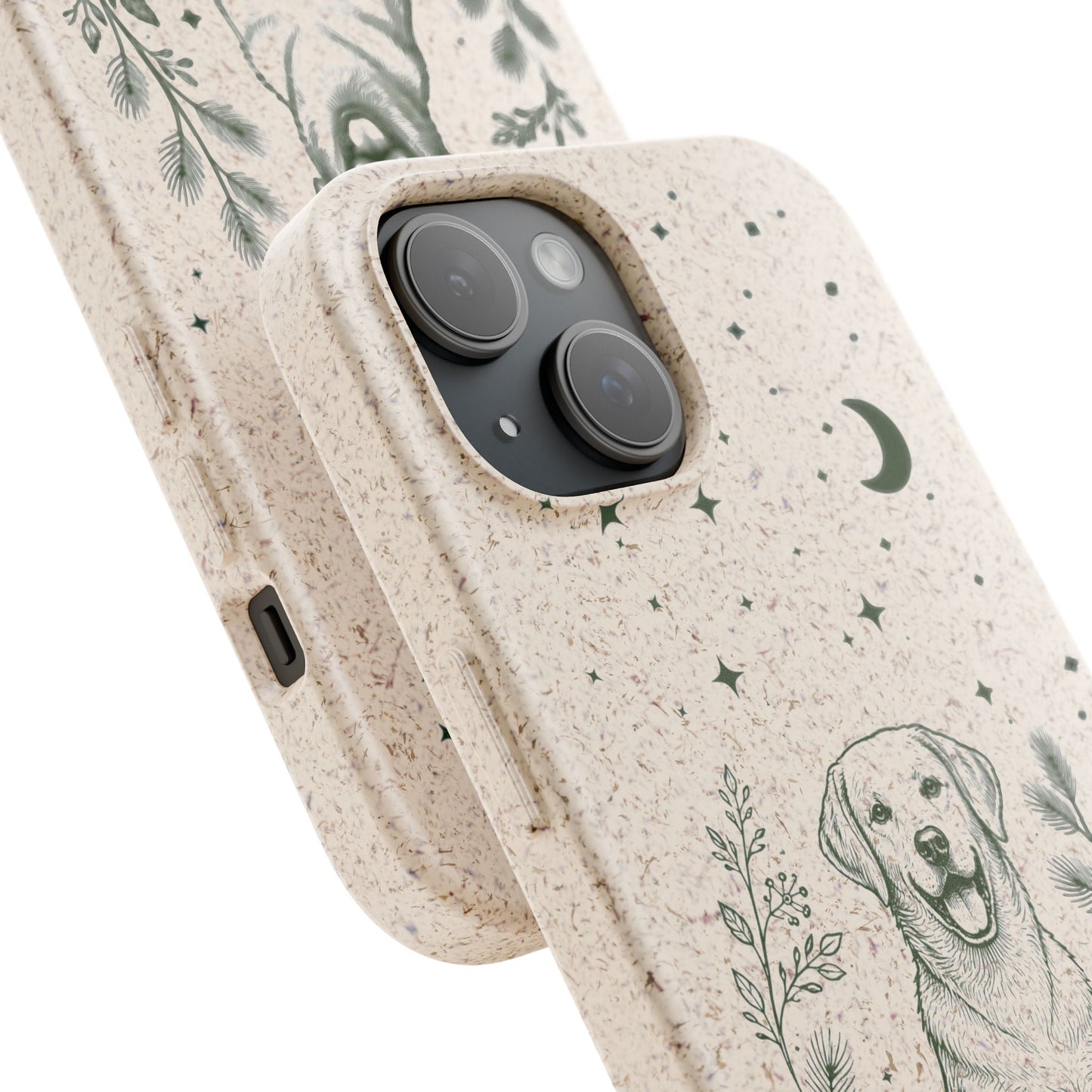 Cover iPhone Biodegradabile Labrador  – Custodia Eco in Fibra di Bambù