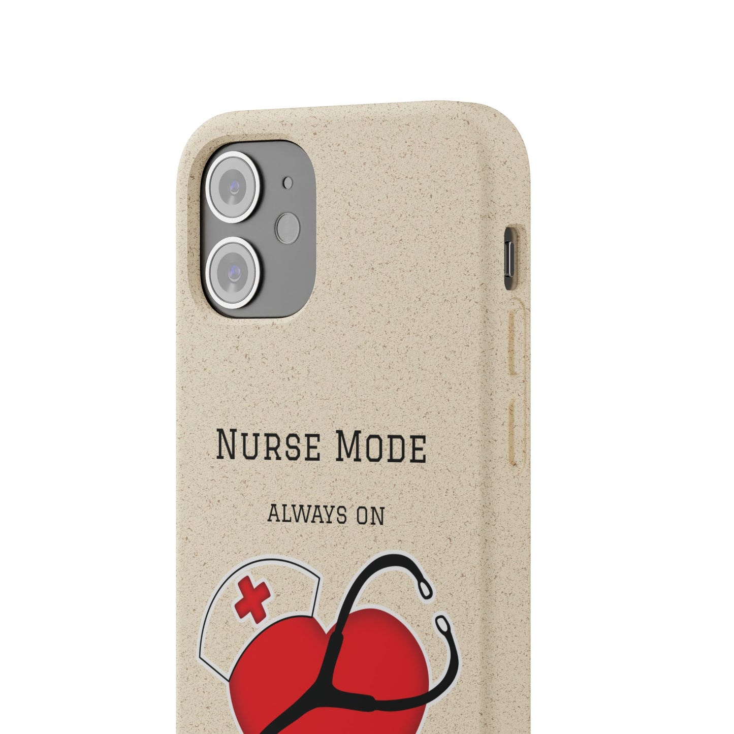 Cover Bio iPhone "Nurse Mode" (Always On) | Custodia Biodegradabile Infermiera & Dottoressa