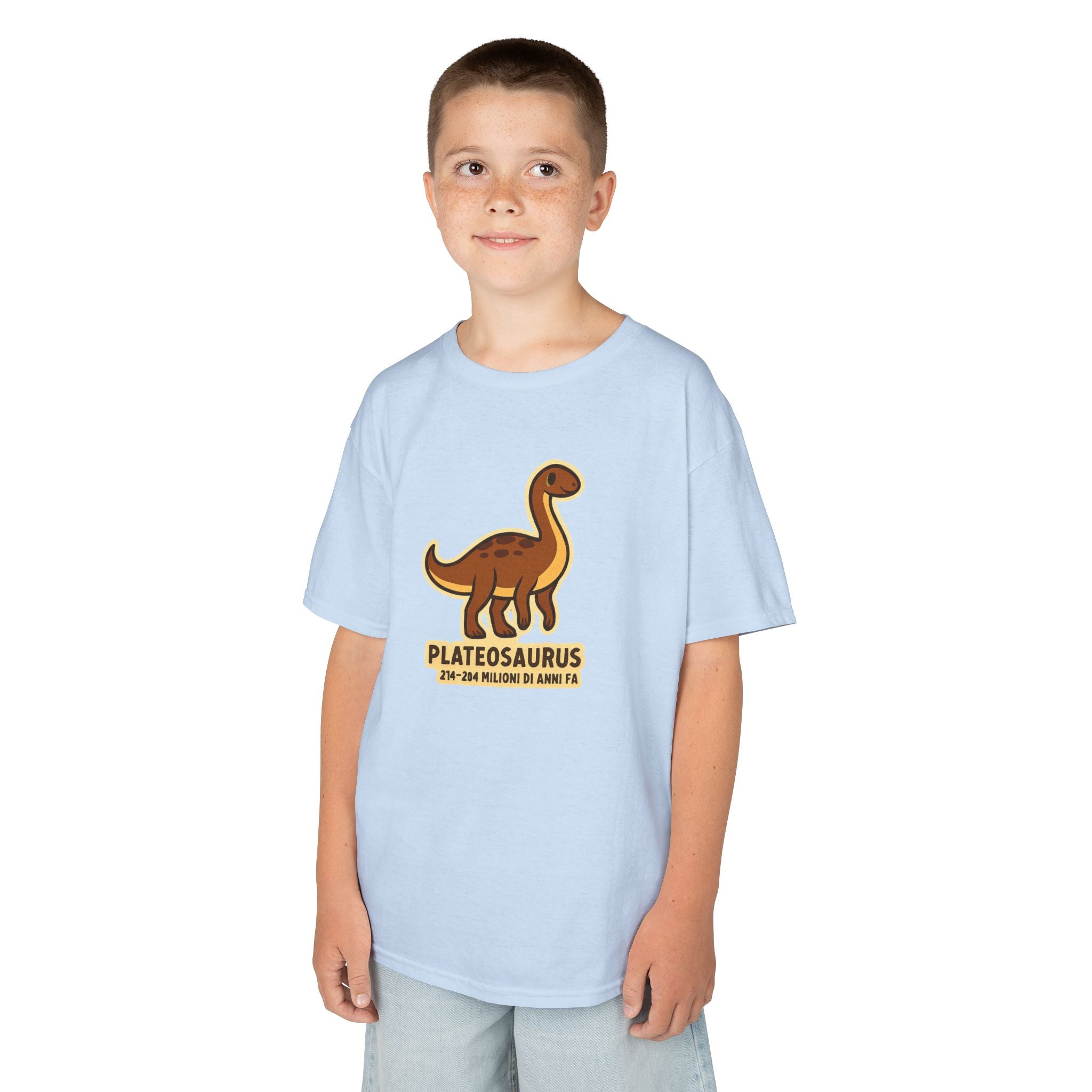 T-shirt Bambino Originale "Dino Plateosaurus" | Maglietta Cotone Morbido