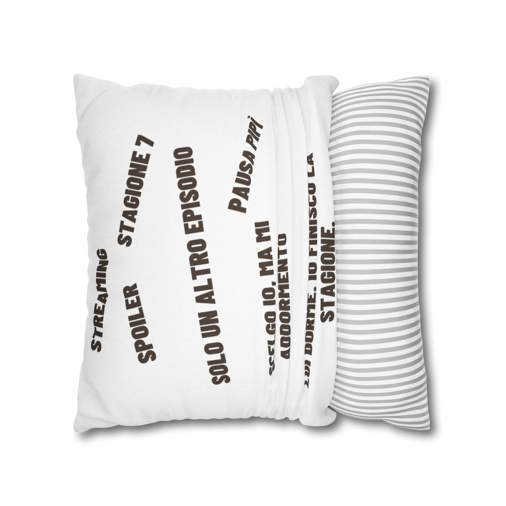 Regalo Originale cuscino,  Serie TV, Cuscino Divertente con Frase, Federa Arredo Divano, Idea Regalo Netflix Lover, Cuscino Ironico, Binge Watching