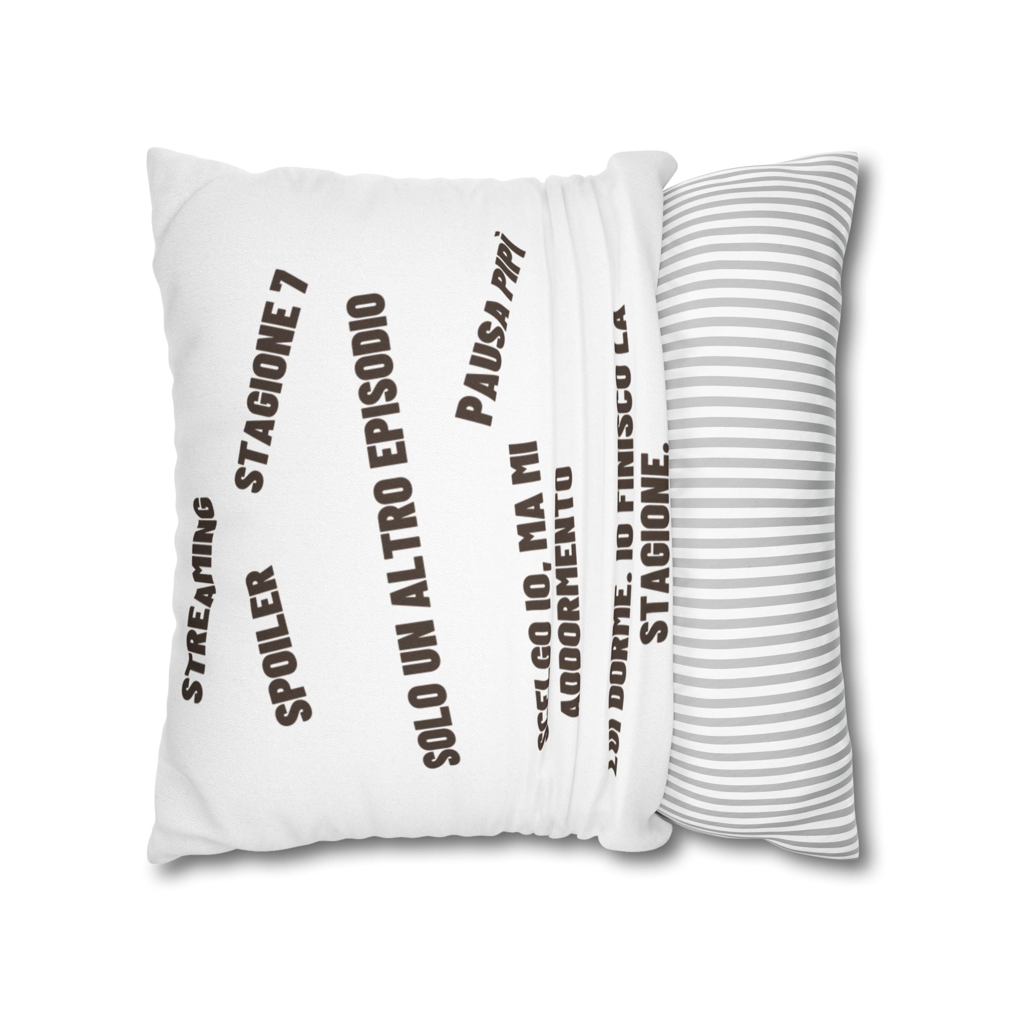 Regalo Originale cuscino,  Serie TV, Cuscino Divertente con Frase, Federa Arredo Divano, Idea Regalo Netflix Lover, Cuscino Ironico, Binge Watching