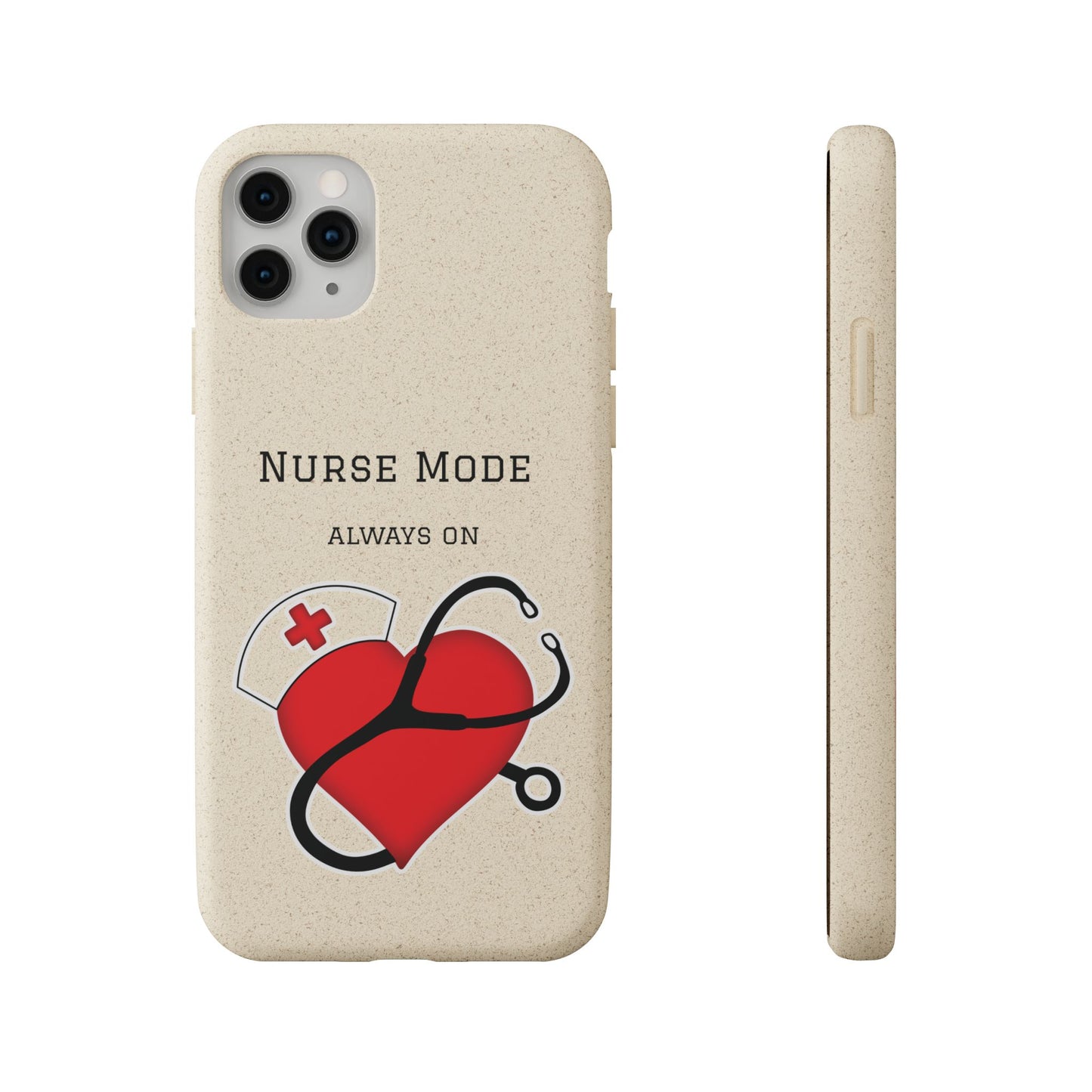 Cover Bio iPhone "Nurse Mode" (Always On) | Custodia Biodegradabile Infermiera & Dottoressa