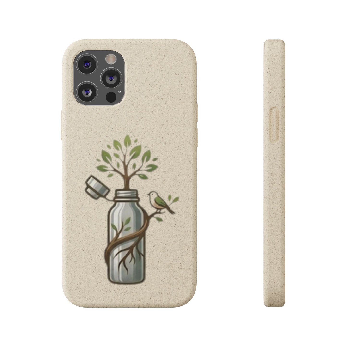 Cover Bio Originale "Rinascita Naturale" - Custodia MagSafe in Bambù & PLA