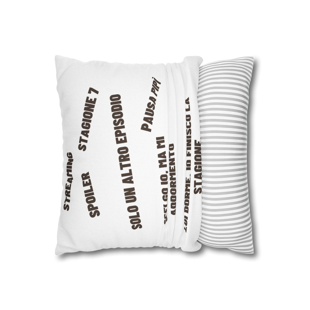 Regalo Originale cuscino,  Serie TV, Cuscino Divertente con Frase, Federa Arredo Divano, Idea Regalo Netflix Lover, Cuscino Ironico, Binge Watching