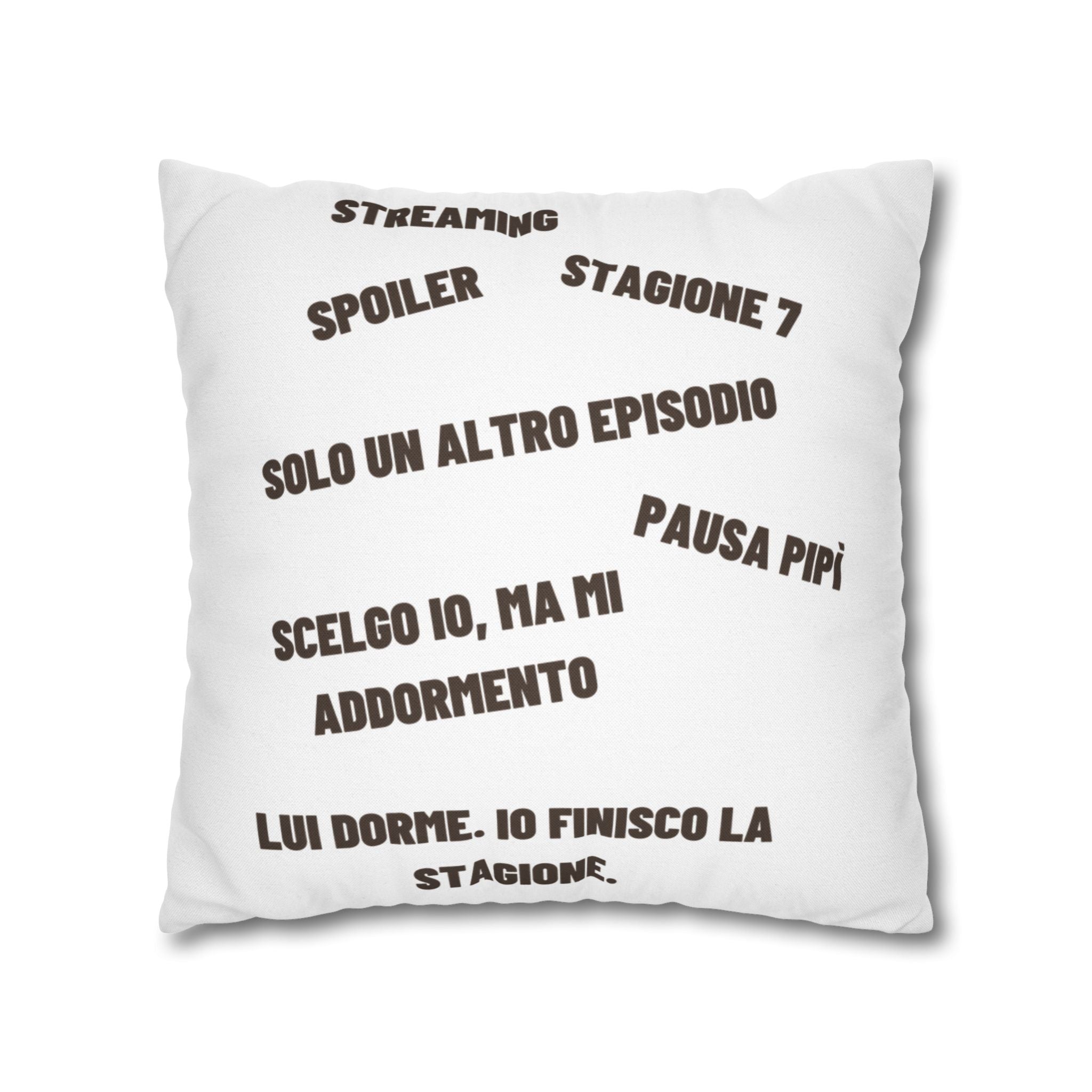 Regalo Originale cuscino,  Serie TV, Cuscino Divertente con Frase, Federa Arredo Divano, Idea Regalo Netflix Lover, Cuscino Ironico, Binge Watching