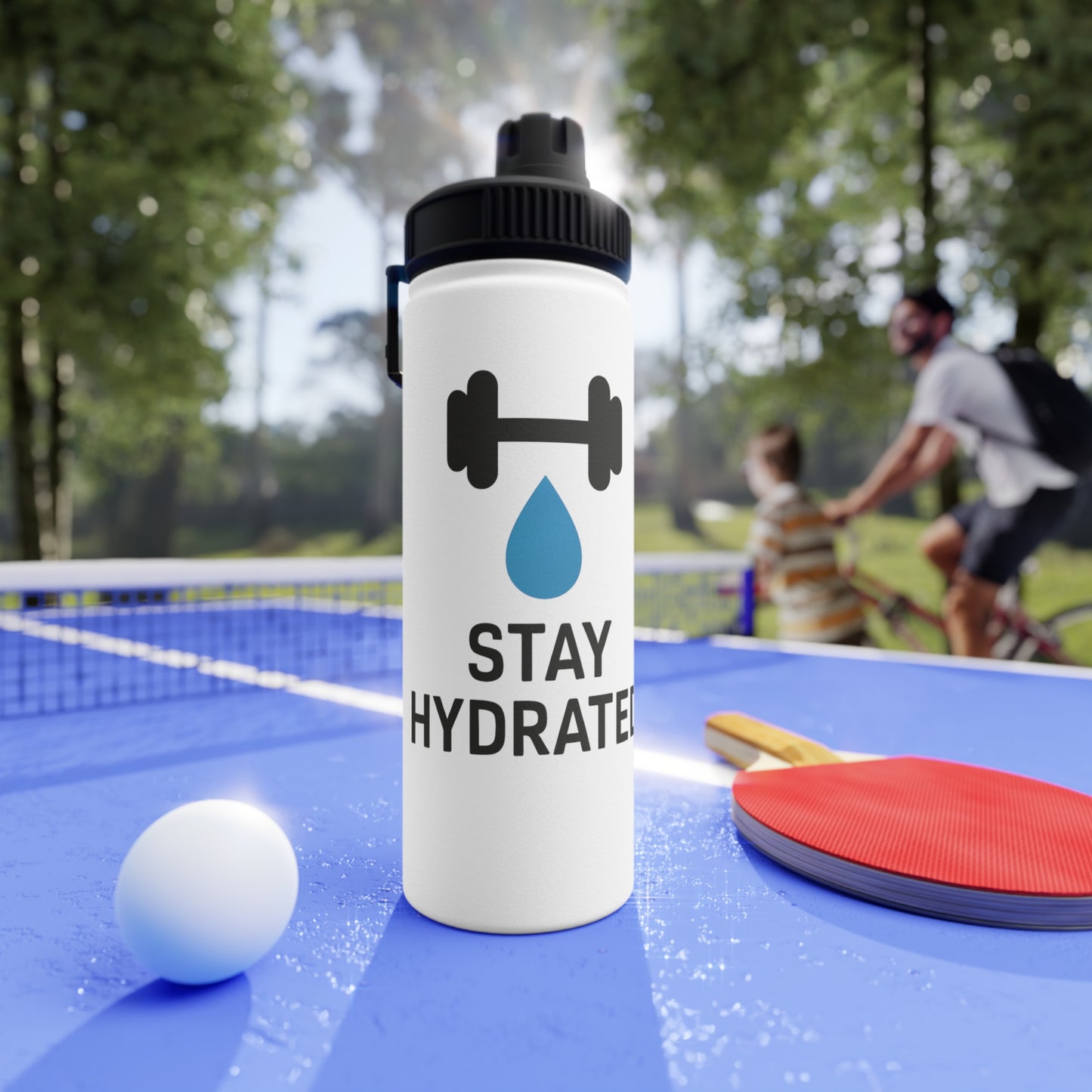 Borraccia Termica Originale "Stay Hydrated" | Palestra, Bodybuilding & Fitness (No Plastica)