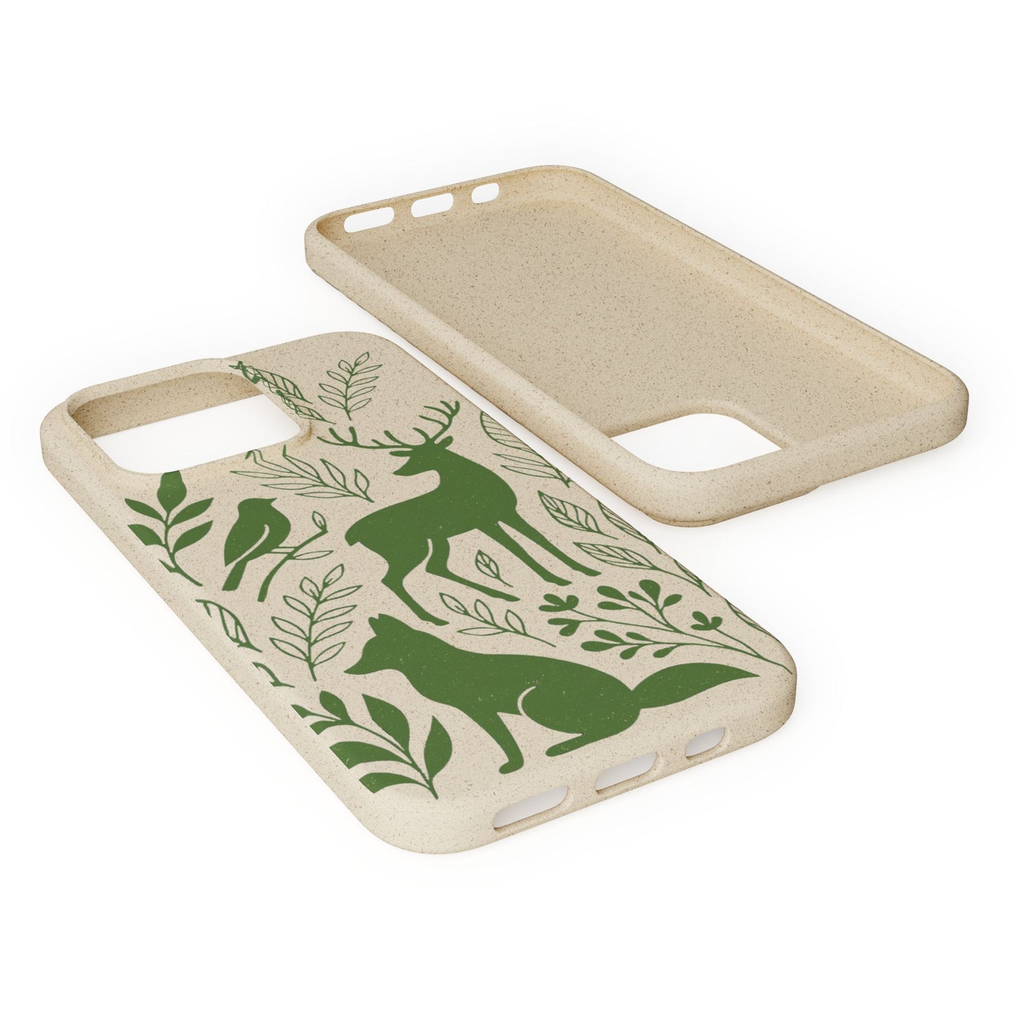 Cover Bio Originale "Animali del Bosco" - Custodia Eco in Bambù & PLA