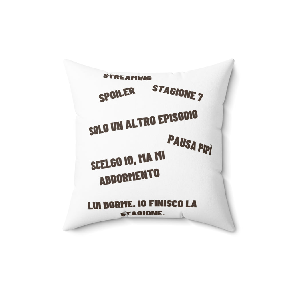 Regalo Originale cuscino,  Serie TV, Cuscino Divertente con Frase, Arredo Divano, Idea Regalo Netflix Lover, Cuscino Ironico, Binge Watching