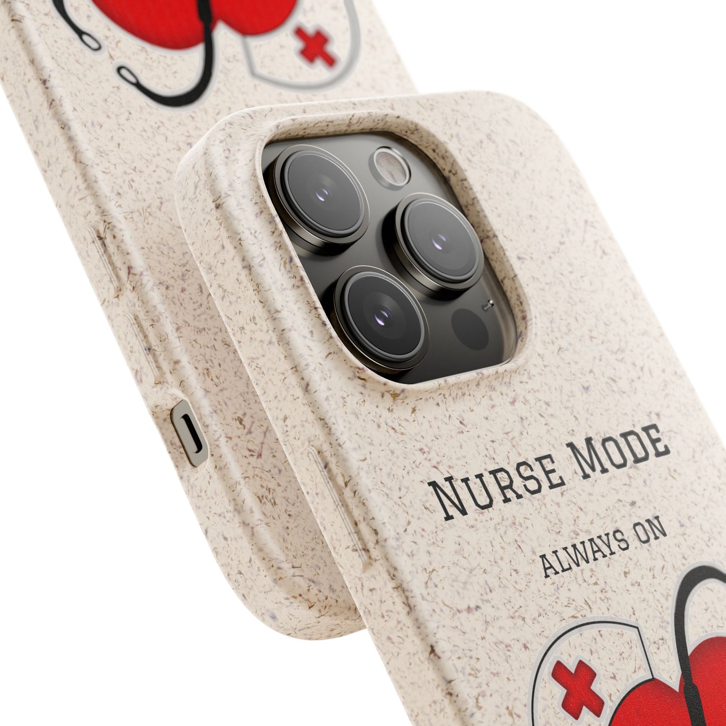 Cover Bio iPhone "Nurse Mode" (Always On) | Custodia Biodegradabile Infermiera & Dottoressa