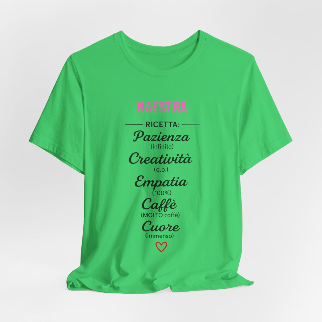 T-shirt Maestra Originale "La Ricetta"