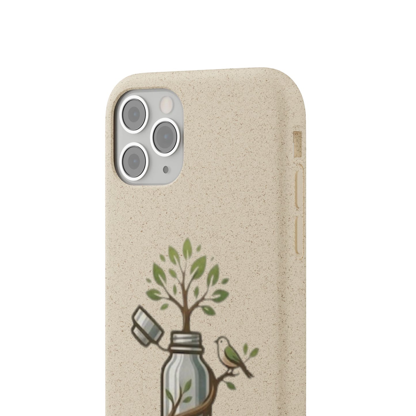 Cover Bio Originale "Rinascita Naturale" - Custodia MagSafe in Bambù & PLA