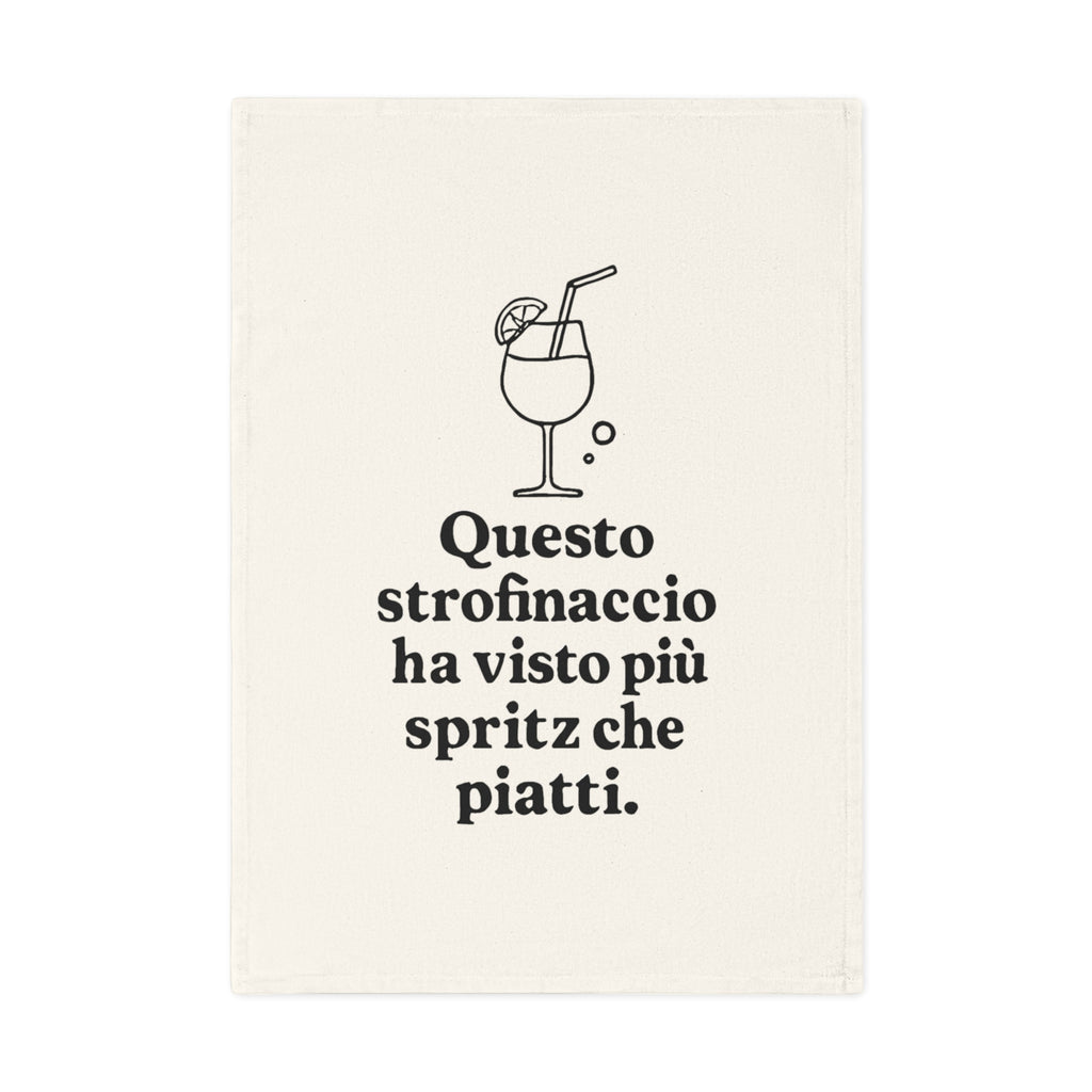 Strofinaccio Originale Aperitivo "Più Spritz che Piatti"