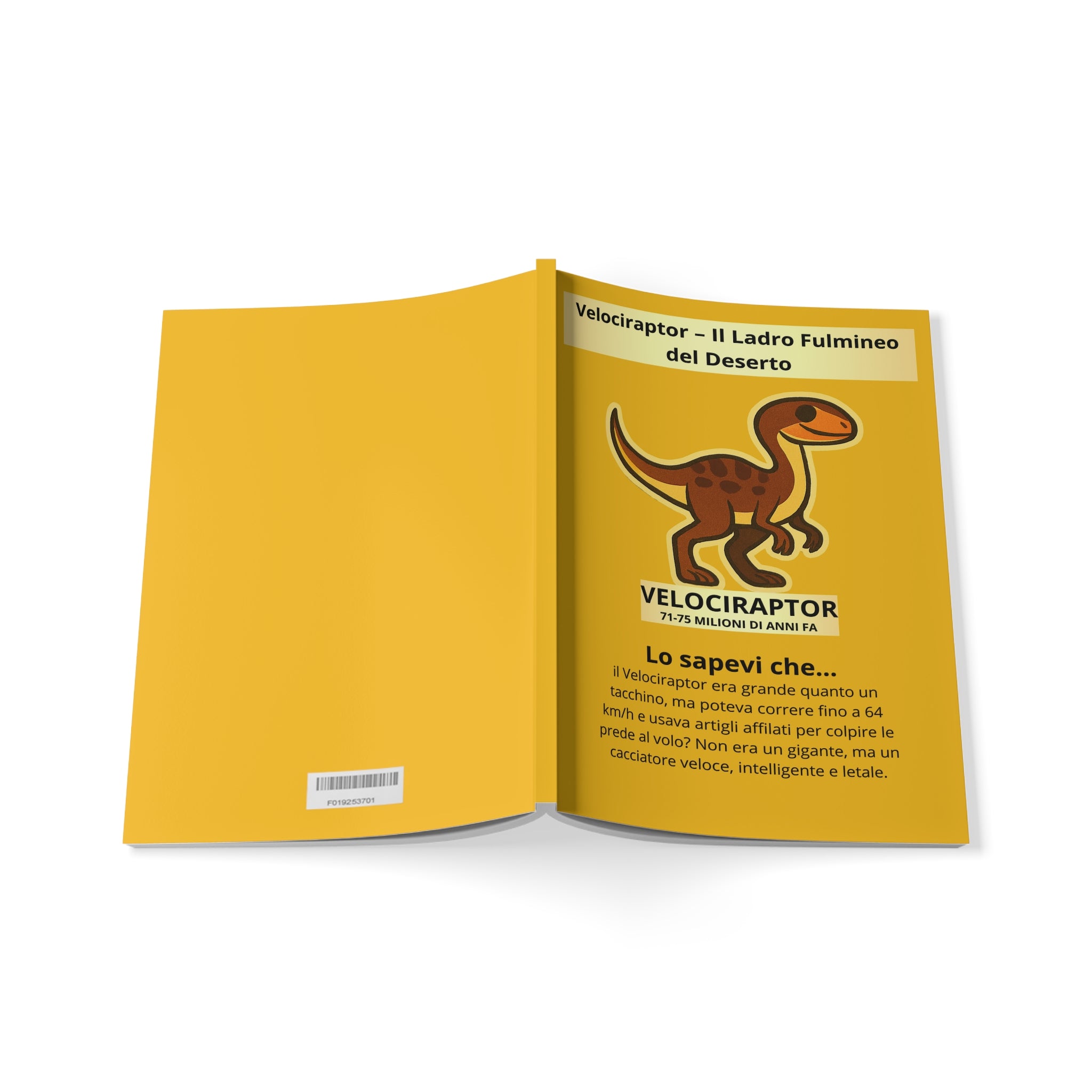 Quaderno Originale "Dino Velociraptor" | Taccuino A5 Copertina Morbida