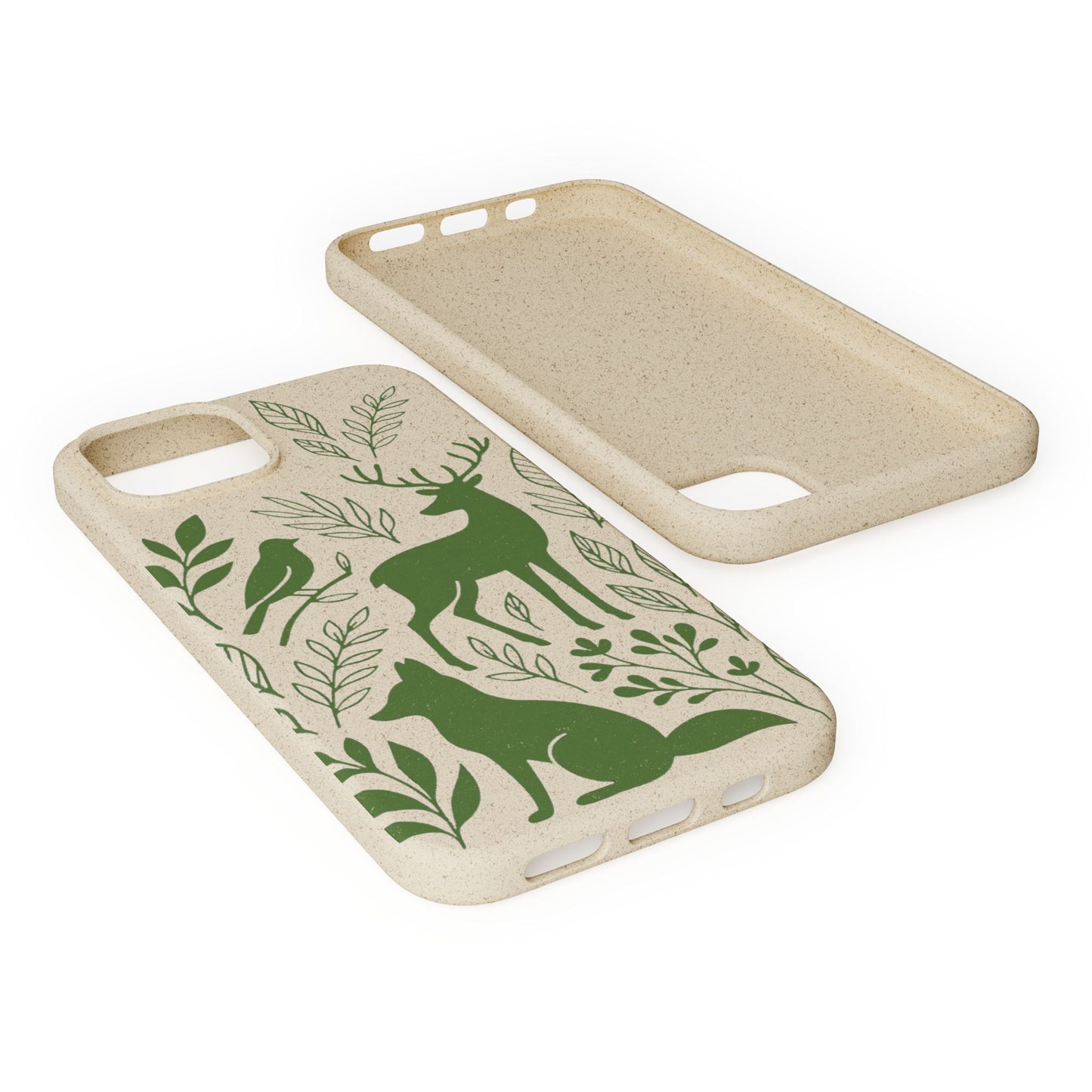 Cover Bio Originale "Animali del Bosco" - Custodia Eco in Bambù & PLA