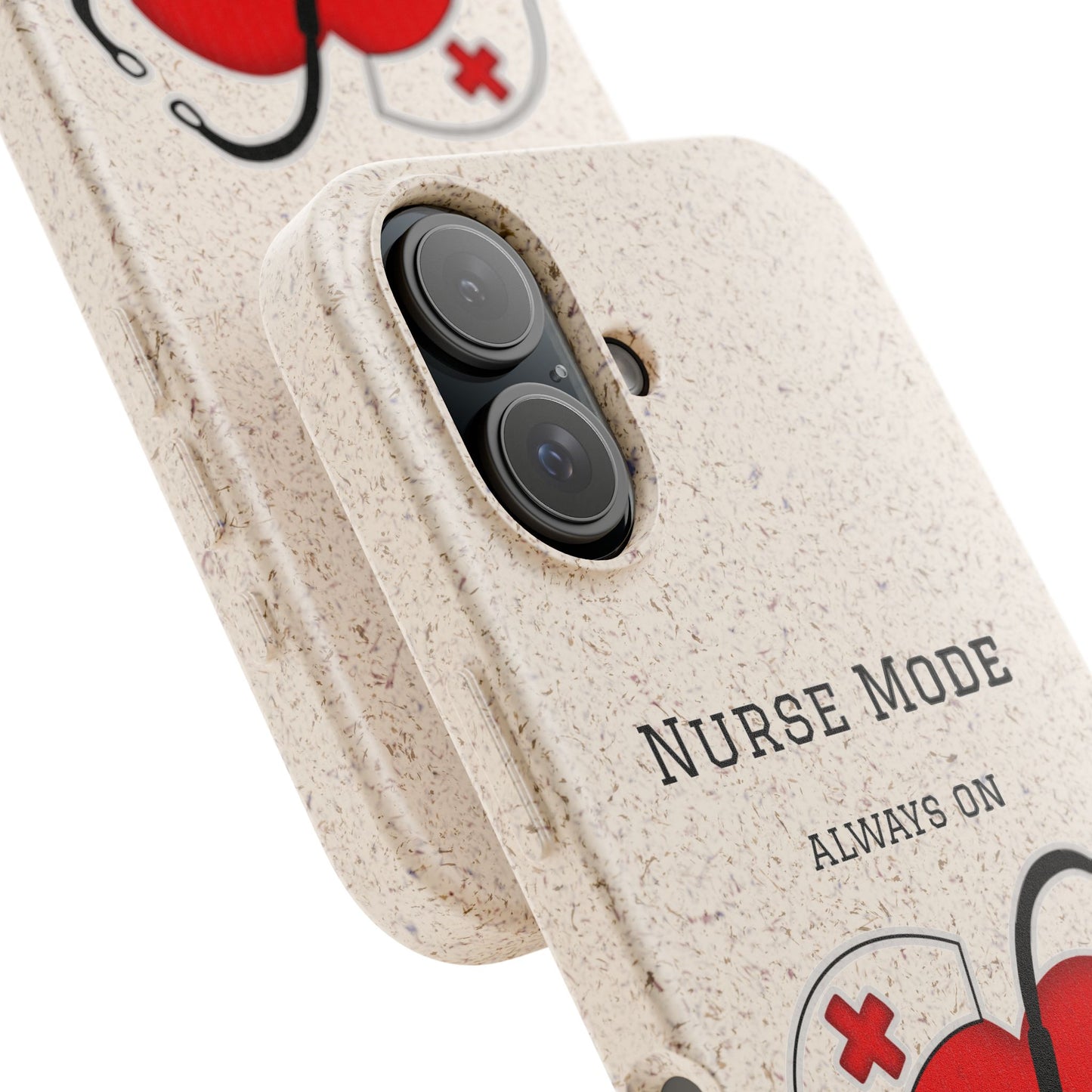 Cover Bio iPhone "Nurse Mode" (Always On) | Custodia Biodegradabile Infermiera & Dottoressa
