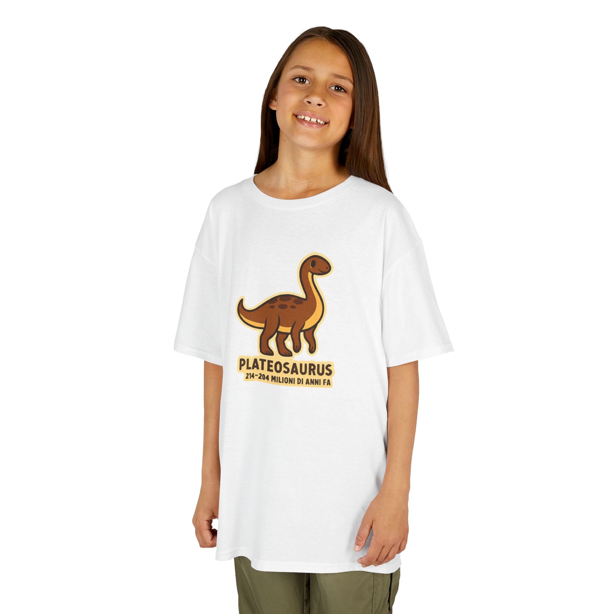 T-shirt Bambino Originale "Dino Plateosaurus" | Maglietta Cotone Morbido