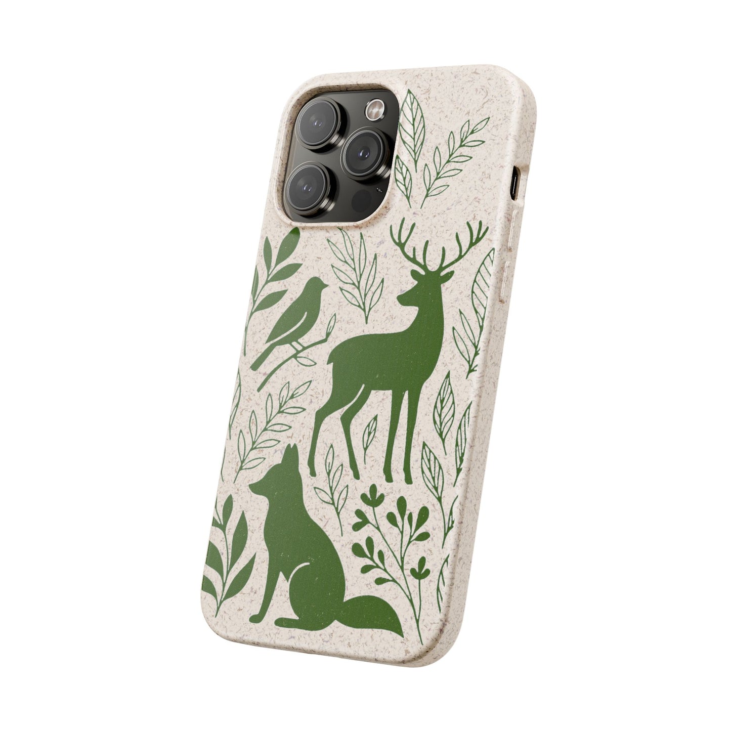 Cover Bio Originale "Animali del Bosco" - Custodia Eco in Bambù & PLA