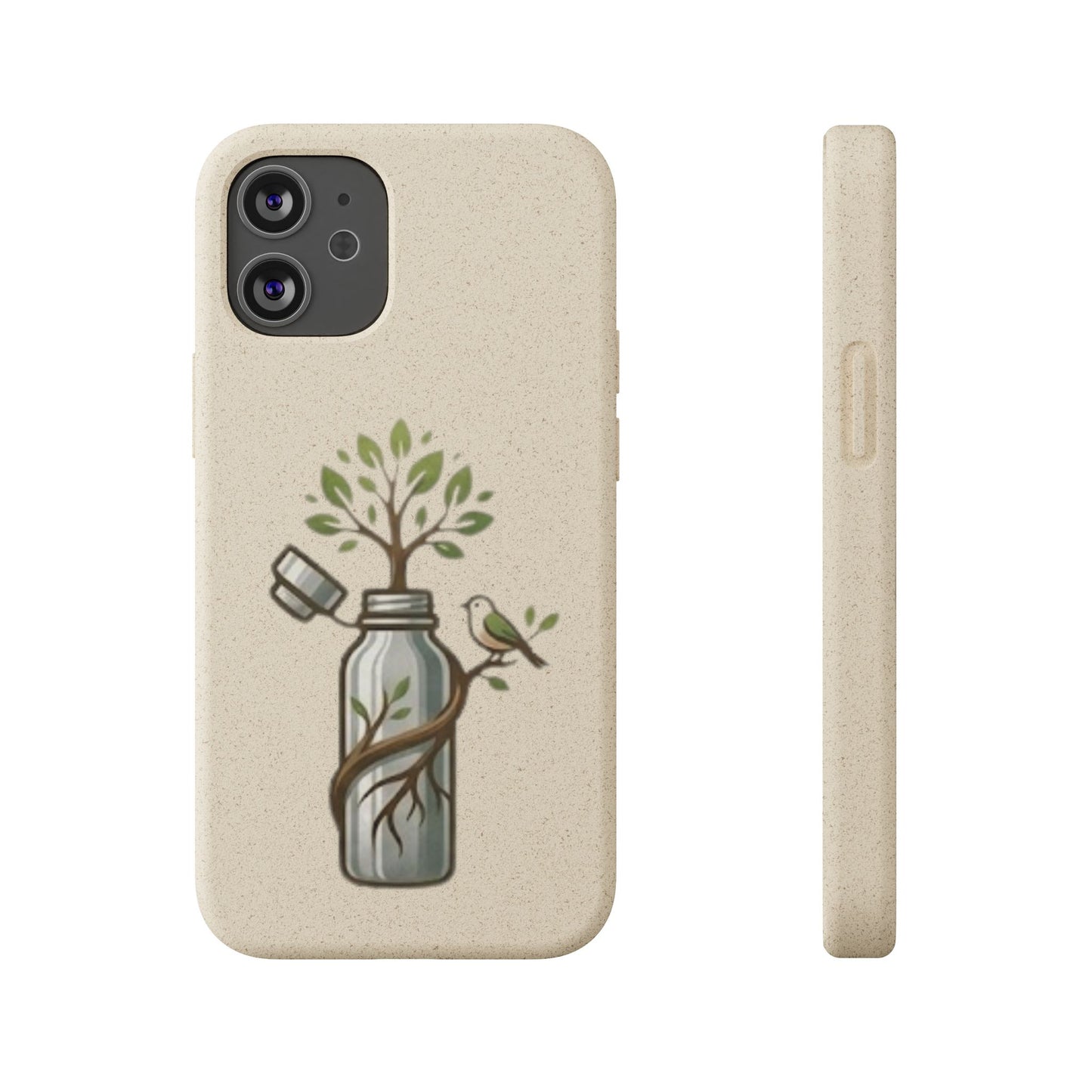 Cover Bio Originale "Rinascita Naturale" - Custodia MagSafe in Bambù & PLA