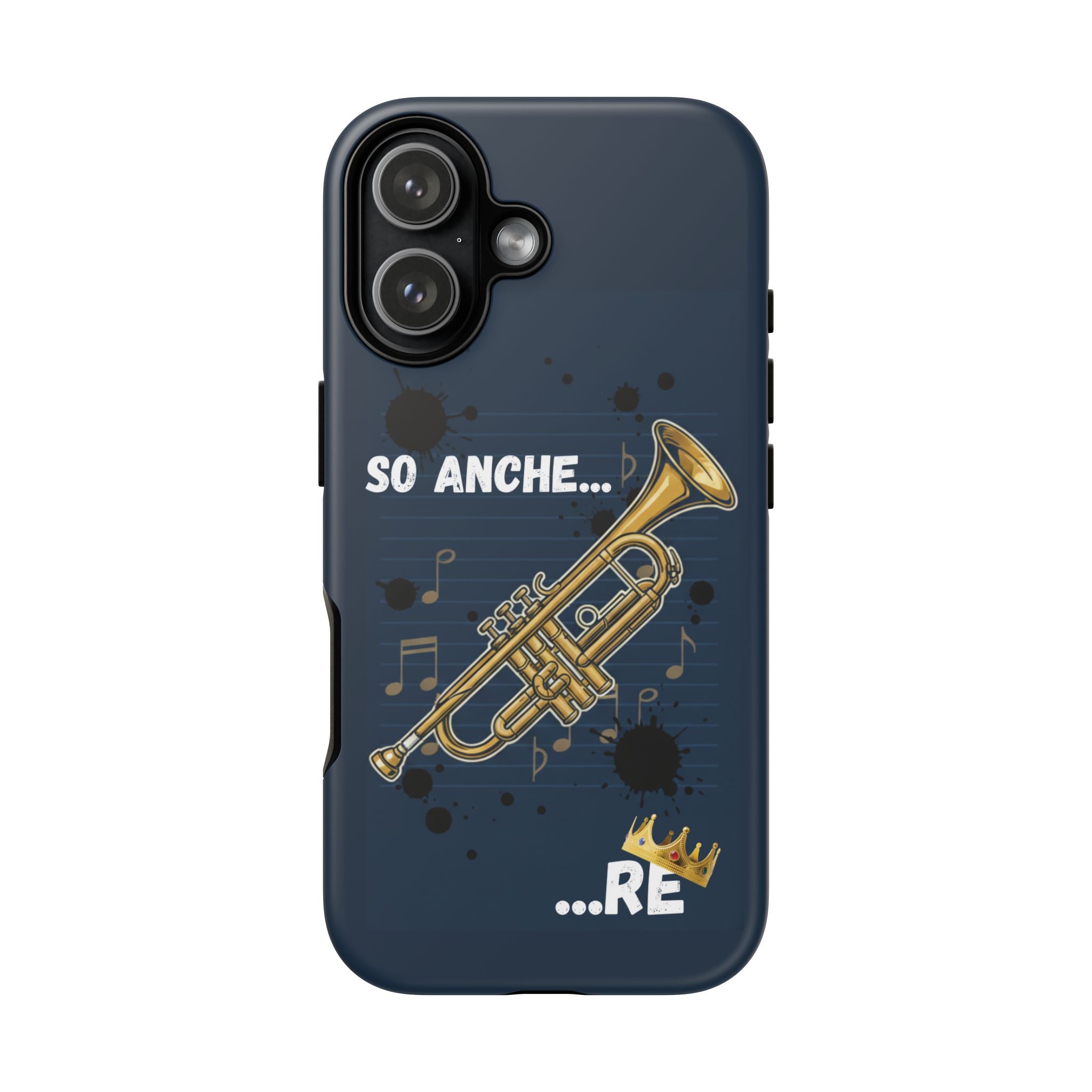Cover Telefono rigida  Musicista Originale "So Anche... RE" Idea regalo musicisti ironici