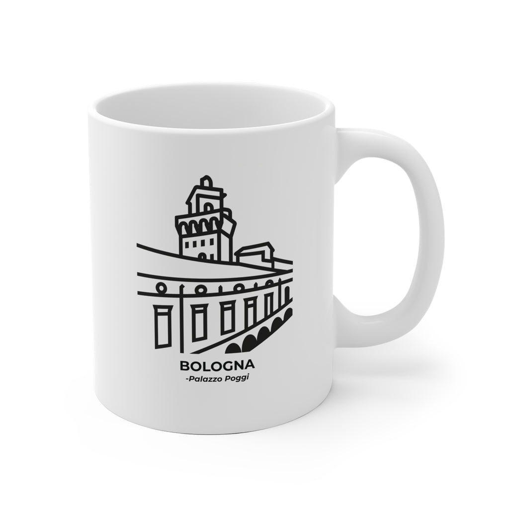 Tazza Bologna Originale "RADICI" | Mug con Coordinate, Idea Regalo, Tazza da Caffè Stile Minimal