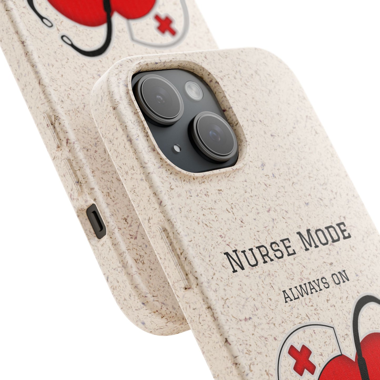 Cover Bio iPhone "Nurse Mode" (Always On) | Custodia Biodegradabile Infermiera & Dottoressa