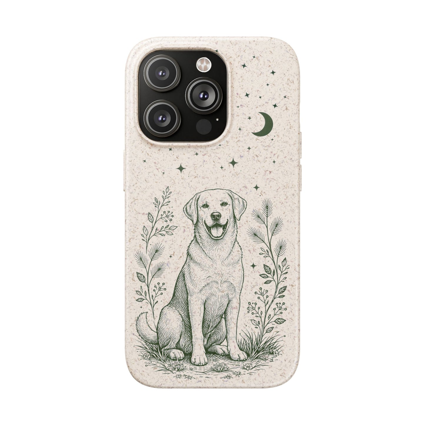 Cover iPhone Biodegradabile Labrador  – Custodia Eco in Fibra di Bambù