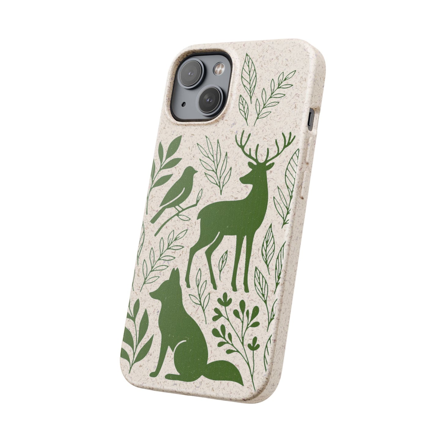 Cover Bio Originale "Animali del Bosco" - Custodia Eco in Bambù & PLA