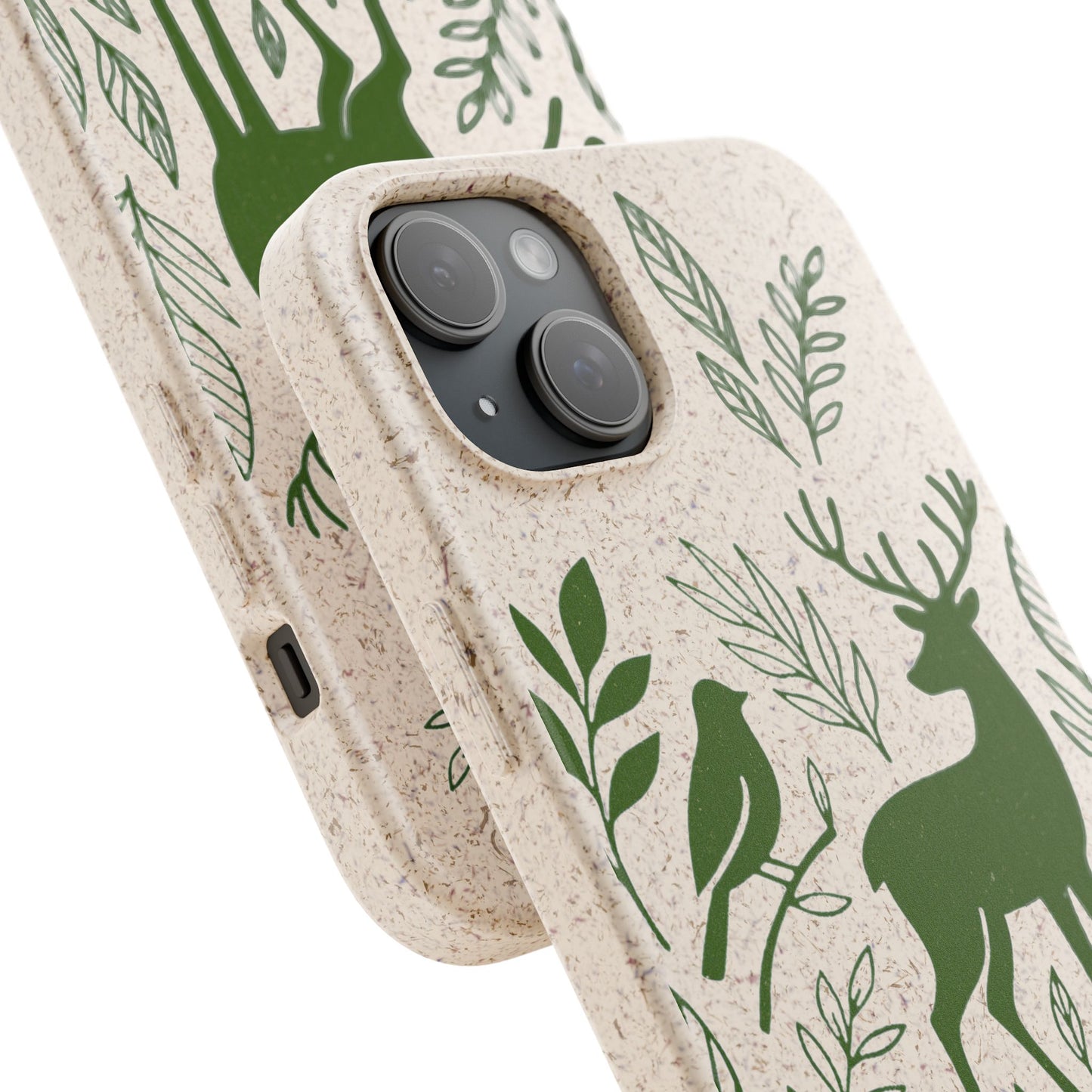 Cover Bio Originale "Animali del Bosco" - Custodia Eco in Bambù & PLA