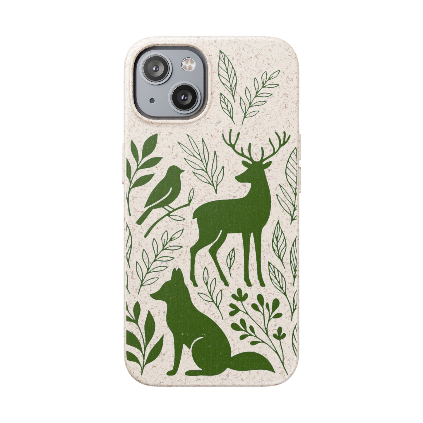 Cover Bio Originale "Animali del Bosco" - Custodia Eco in Bambù & PLA