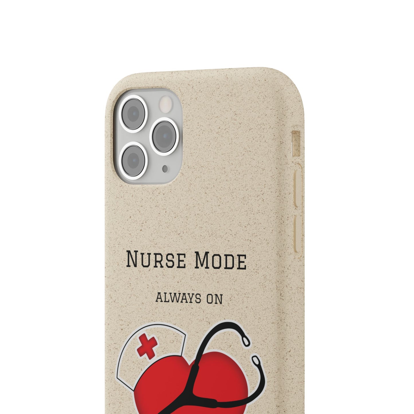 Cover Bio iPhone "Nurse Mode" (Always On) | Custodia Biodegradabile Infermiera & Dottoressa