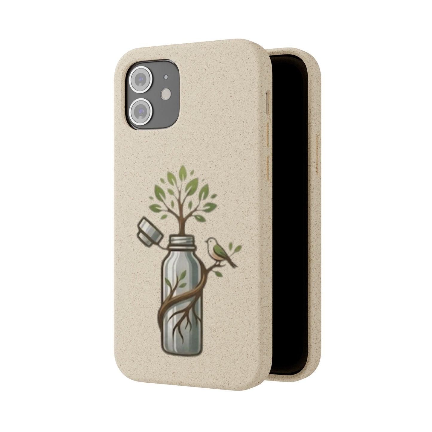 Cover Bio Originale "Rinascita Naturale" - Custodia MagSafe in Bambù & PLA