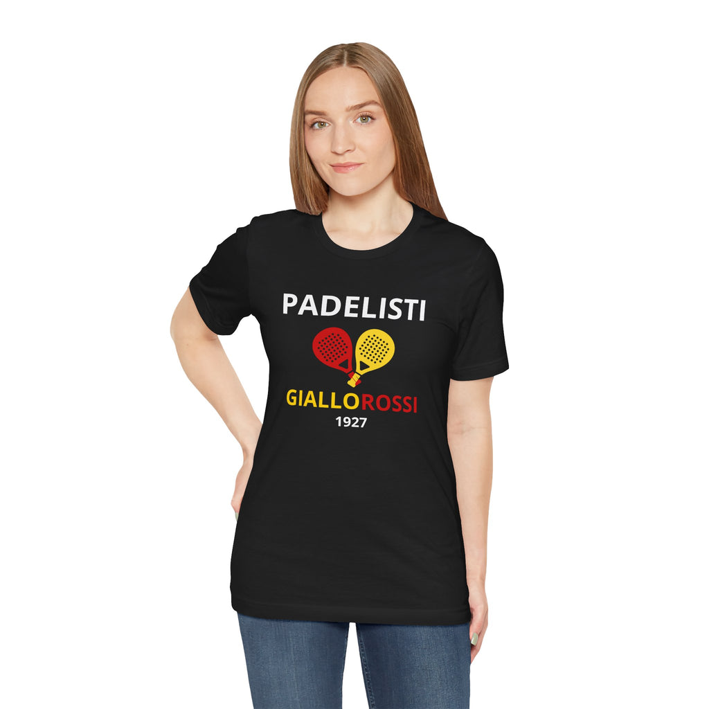 T-shirt Padel Roma Originale "Padelisti Giallorossi" | Idea Regalo Uomo Donna