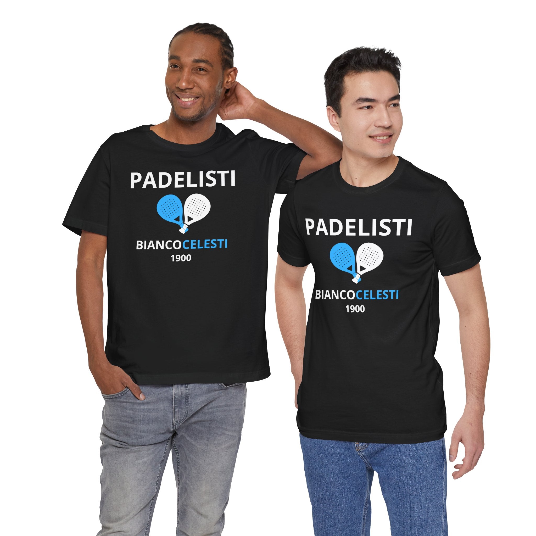 T-shirt Padel originale "Padelisti Biancocelesti" | Idea Regalo tifoso