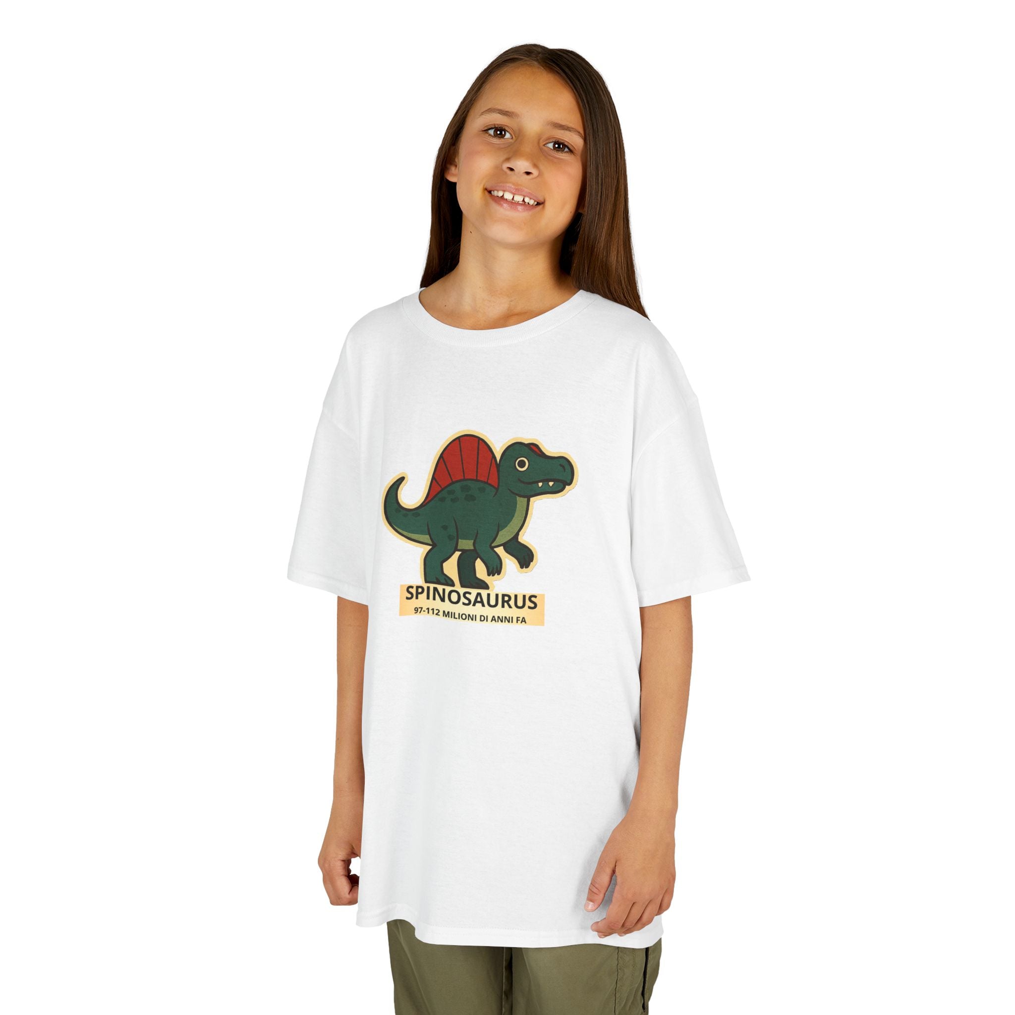 T-shirt Bambino Originale "Dino Spinosaurus" | Maglietta Cotone Morbido