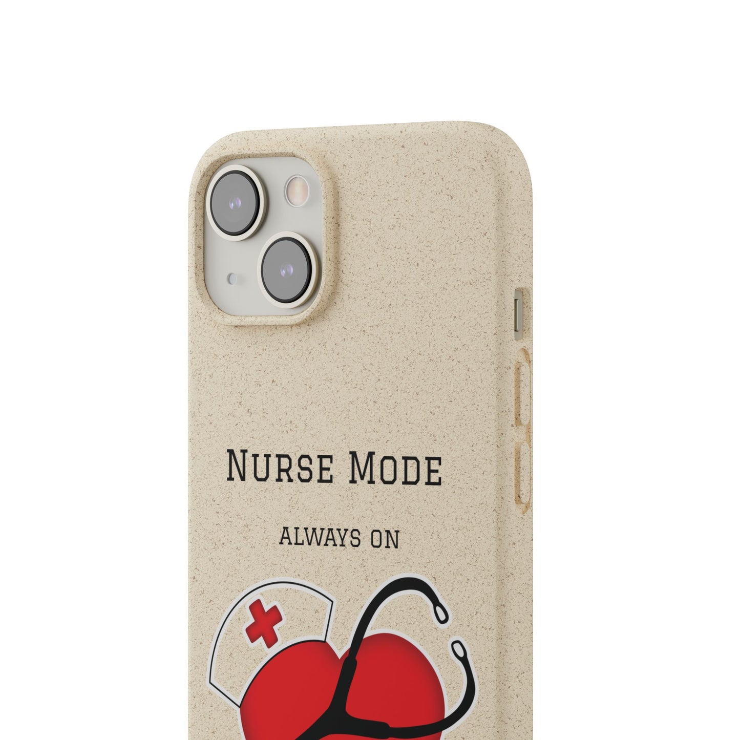 Cover Bio iPhone "Nurse Mode" (Always On) | Custodia Biodegradabile Infermiera & Dottoressa