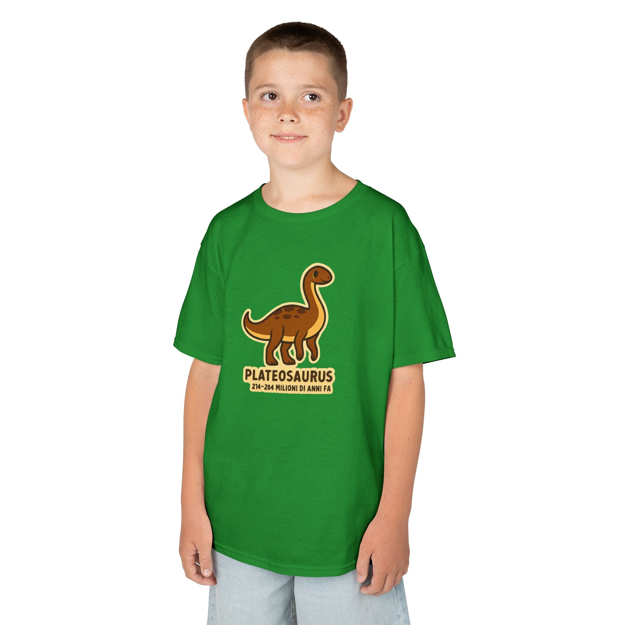 T-shirt Bambino Originale "Dino Plateosaurus" | Maglietta Cotone Morbido